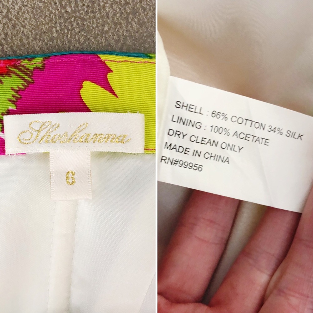 Shoshanna Colorful Strapless Tulip Dress - Picture 3 of 8